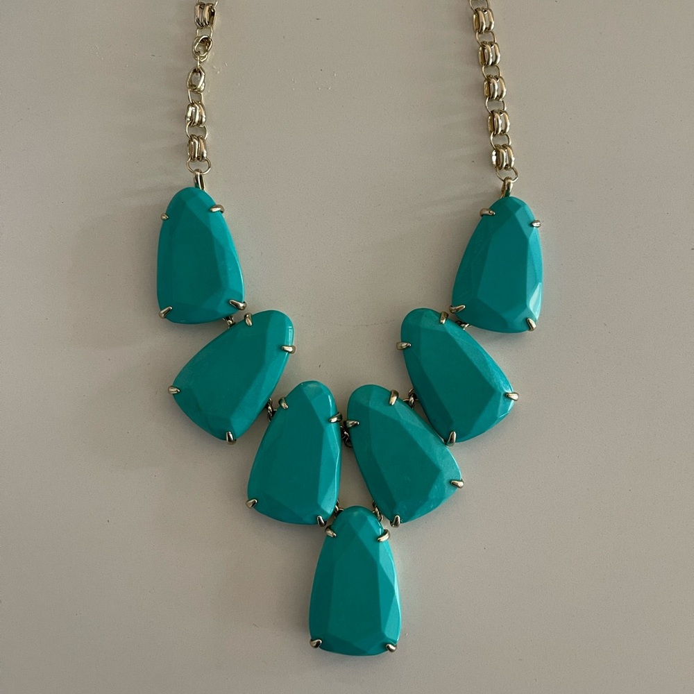 Turquoise Kendra Scott statement necklace